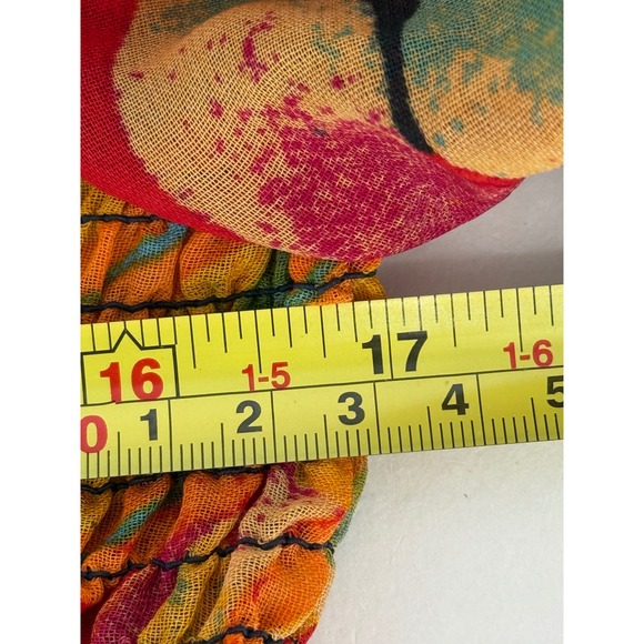 Live 4 Truth Womens Tropical High Low Tunic Top Sheer Boho Multicolor Sz XL - Picture 6 of 10